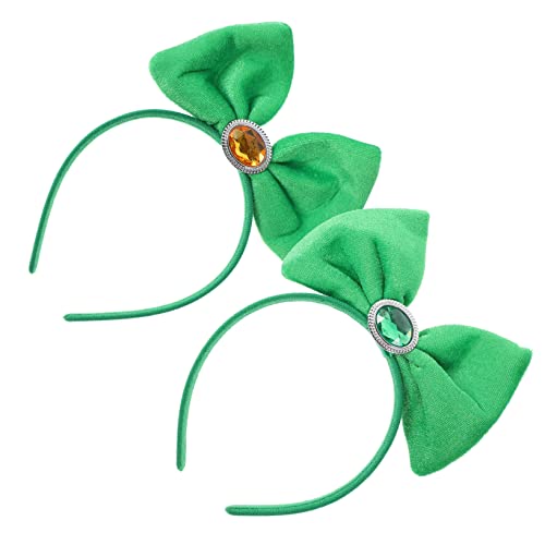 VICASKY 2stücke Kleeblatt-bowknot Haarreif Für Patrick's Day Haarschmuck-kopfbedeckung Für Partys Und Festlichkeiten Für Damen Und von VICASKY