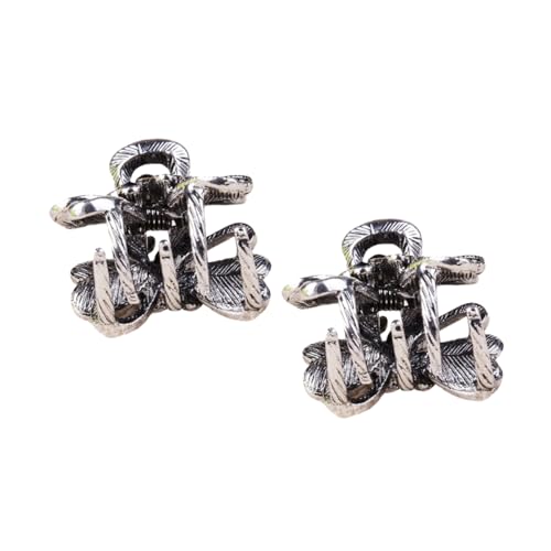 VICASKY 2stücke Kleine Haarklammer Aus Legierung Haarspange Für Frauen Mädchen Haarklauenclips Für Party Geburtstag Alltag von VICASKY