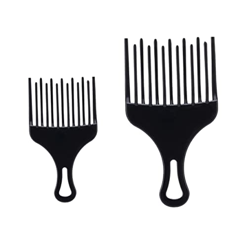 VICASKY 2stücke Kunststoffkamm Mit Breiter Zahnung Haarkamm Für Männer Und Frauen Rechenkamm Zum Entwirren Von Dickem Haar Friseurkamm in s Und Schwarz von VICASKY