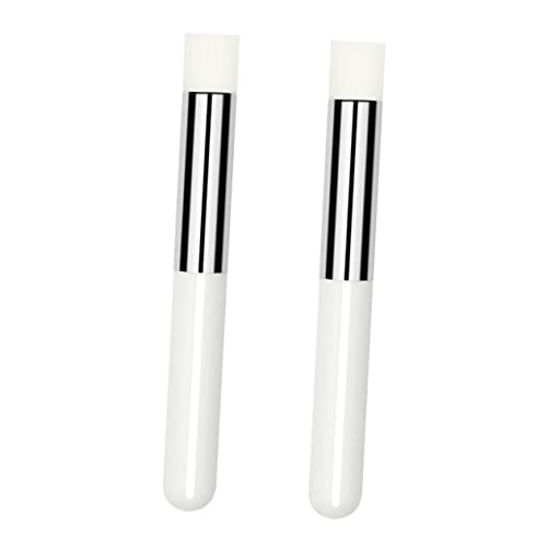 VICASKY 2stücke Lippenpinsel Applikator Für Lippencreme Lippenstift Concealer Lidschatten Mit Kunstfaser Bürste Und Aluminiumrohr Griff Geeignet Für Damen Heimgebrauch Und Profi von VICASKY