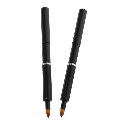VICASKY 2stücke Lippenpinsel Einziehbar Für Lippenstift Lipgloss Applikator Make-up Pinsel Kosmetikpinsel Tragbar Für Frauen Make-up-tools Concealer-pinselstab von VICASKY