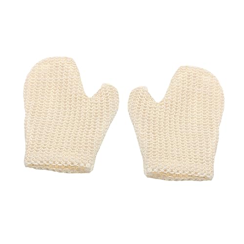 VICASKY 2stücke Peeling-badehandschuhe Sisal Körperpeeling Rückenreinigungshandschuhe Für Dusche Badetuch Duschtuch von VICASKY
