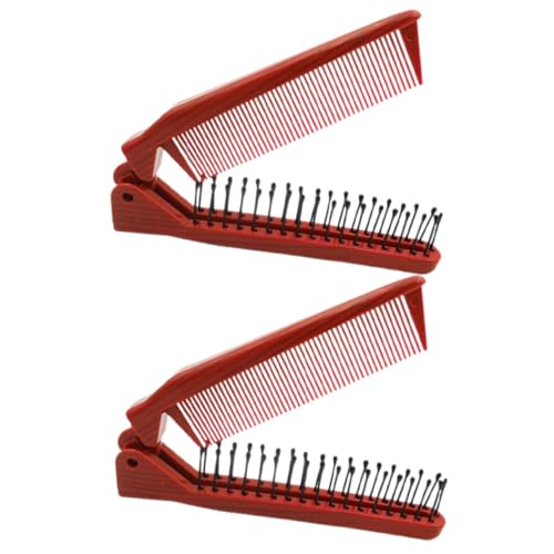 VICASKY 2stücke Reisehaarbürste Faltbar Klein Für Handtasche Kompakte Bürste Tragbar Für Haare Reise-rundbürste Für Frauen Mini-haarbürste Zum Entwirren von VICASKY