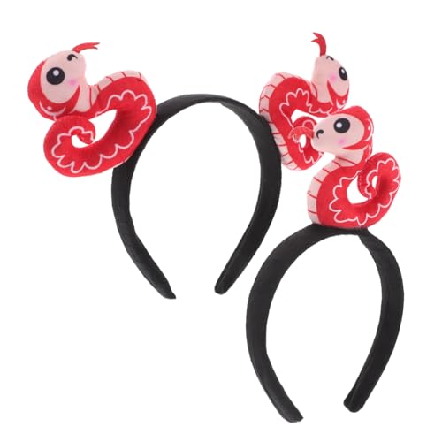 VICASKY 2stücke Schlange-stirnband Mit Ausgestopfter Schlange Haarband Im Cartoon-stil Stirnband Für Halloween Süßes Stirnband Für Mädchen Haarband Mit Schlangendesign Für Jahr Der von VICASKY