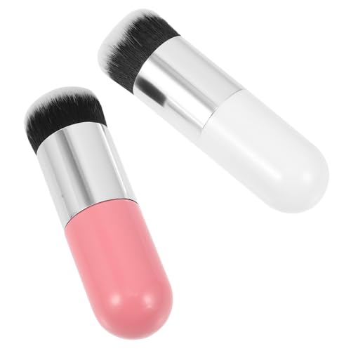 VICASKY 2stücke Schminkpinsel Für Foundation Und Puder Hochdichte Weiche Und Dichte Kosmetikpinsel Für Müheloses Blending Und Konturieren Geeignet Für Damen Und Mädchen von VICASKY
