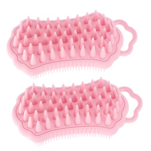 VICASKY 2stücke Silikon Kopfhaut Massagebürste Shampoo Bürste Für Männer Und Frauen Sanftes Peeling Und Reinigung Für Gesunde Kopfhautpflege Bei Nassem Und Trockenem Haar von VICASKY