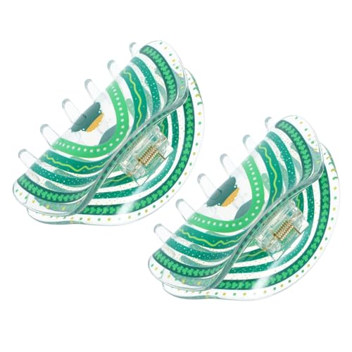 VICASKY 2stücke St Patricks Tag Haarspangen Damen Haarklammern Dekorative Haarkrallen Urlaub Ornamente Aus Pvc Für Verschiedene Frisuren von VICASKY