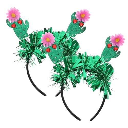 VICASKY 2stücke Stirnband Für Damen Mit Kaktus-form Harz Leicht Und Bequem Als Party-accessoire Oder Geburtstag-dekoration Für Frauen von VICASKY