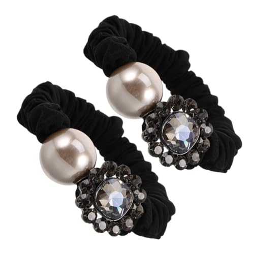 VICASKY 2stücke Strass-haarseil Aus Weichem Material Glitzernder Haarschmuck Für Pferdeschwanz Haargummis Für Frauen Und Mädchen Elegante Haarschmuck-accessoires von VICASKY