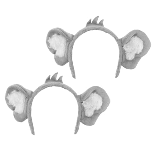 VICASKY 2stücke Teiliges Koala-stirnband Mit Ohren Lustiges Kostüm-accessoire Für Fotoshootings Für Partys Und Auftritte Bequem Und Leicht Aus Weichem Material Gefertigt von VICASKY