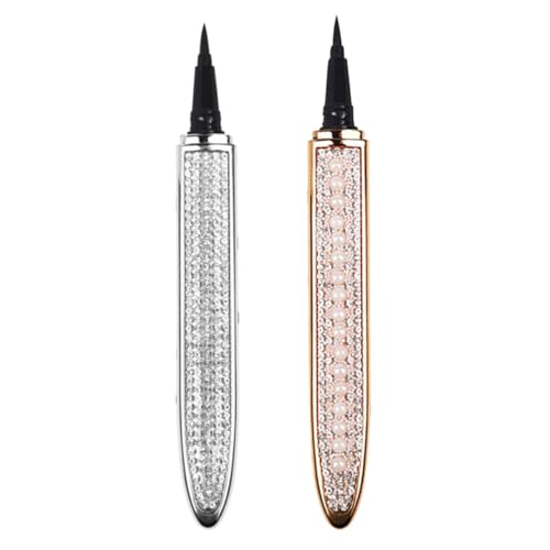 VICASKY 2stücke Wasserfeste Eyeliner-stifte Mit Selbstklebenden Eyeliner-folien Wischfest Schnelltrocknend Für Verschiedene Make-up-stile VICASKY 2stücke Wasserfeste Eyeliner-stifte Mit Selbstklebenden Eyeliner-folien Wischfest Schnelltrocknend Für Verschiedene Make-up-stile von VICASKY