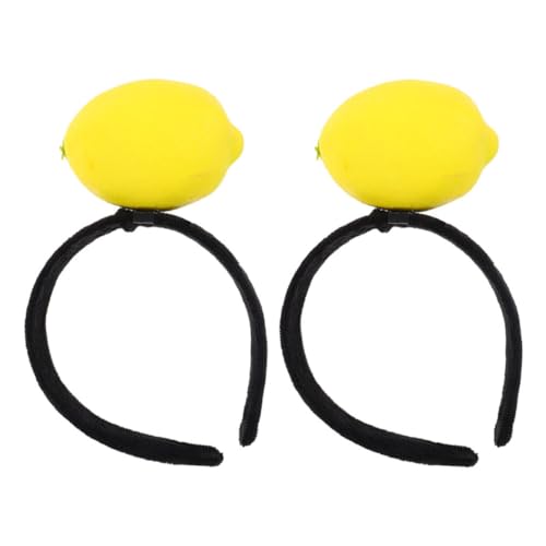 VICASKY 2stücke Zitrone Haarreif Kostüm Stirnband Obst Plüsch Kopfbedeckung Haarband Für Party Geburtstag Hochzeit Urlaub Lustige Verkleidung von VICASKY