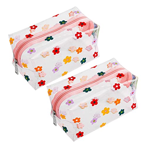 VICASKY 2stücke wasserdichte Aufbewahrungstasche Aus PVC-Material Faltbar Und Tragbar Großes Fassungsvermögen Für Shampoo Gesichtspflege Handtuch Bad Blumenseife Als Bade Und von VICASKY