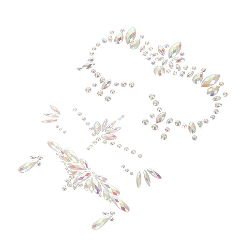 VICASKY 3 Blätter Glow in The Dark Gesicht Aufkleber Nachtleuchtende Rhinestone Tattoos für Halloween Festivals Selbstklebende Face Gems für Erwachsene Einfache Anwendung Entfernen VICASKY 3 Blätter Glow in The Dark Gesicht Aufkleber Nachtleuchtende Rhinestone Tattoos für Halloween Festivals Selbstklebende Face Gems für Erwachsene Einfache Anwendung Entfernen von VICASKY
