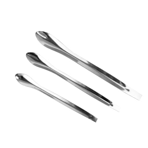 VICASKY 3 STÜCKE Teiliges Set Kosmetikspatel Perfekter Löffel für Makeup Gesichtscreme und Lotionen zum Proben und Abfüllen von Schönheitsprodukten von VICASKY