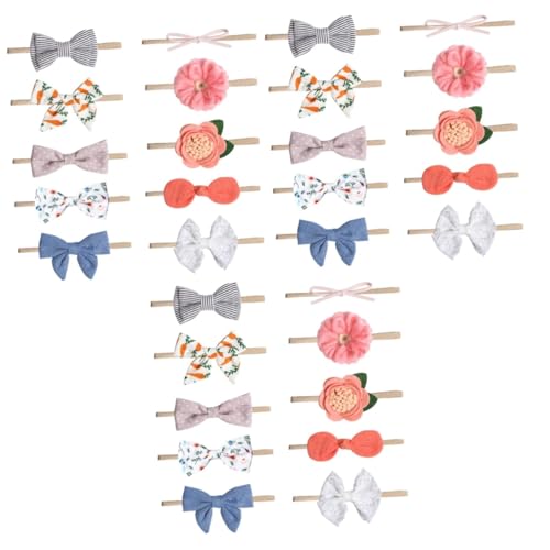 VICASKY 3 Sätze À 10 Stk stirnband haarschmuck hair accessories Mädchen Anzug Stirnbänder mit Schleifen für Babys tragegurt stutzenhalter bedruckter Kopfschmuck Elastizität von VICASKY