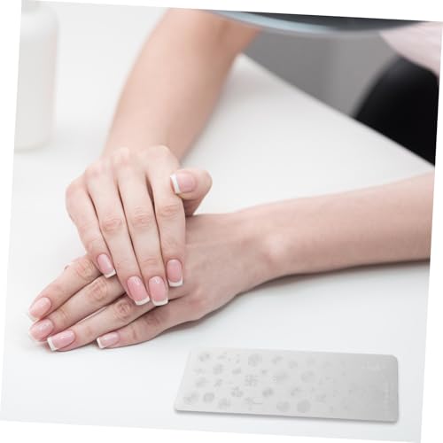 VICASKY 3 Sätze Doppelkopf Silikon Nail Art Stamper Langebig Bequem für DIY Maniküre Nagel Stempel Schablonen French Nails Art Tool Geschenkidee von VICASKY