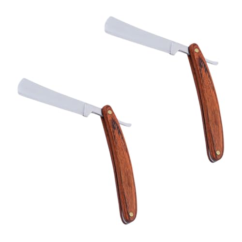 VICASKY 3 Sätze Farbiger Holzrasierer Klingen Rasierapparat Doppelt Handhaben Rasieren Werkzeug Herren Rasierer Herren Rucksern Rasierer Für Männer Hölzern 2 Stücke * 3 von VICASKY