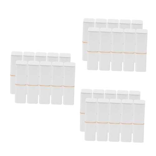 VICASKY 3 Sätze Lippenstift Tube Mädchen Lipglossrohre Behälter Röhren Bulk-Lipgloss-tuben Mini-Lipgloss-tuben Leere Lipgloss-tuben Lipgloss Leere Tube Abs Weiß 10 Stück * 3 von VICASKY