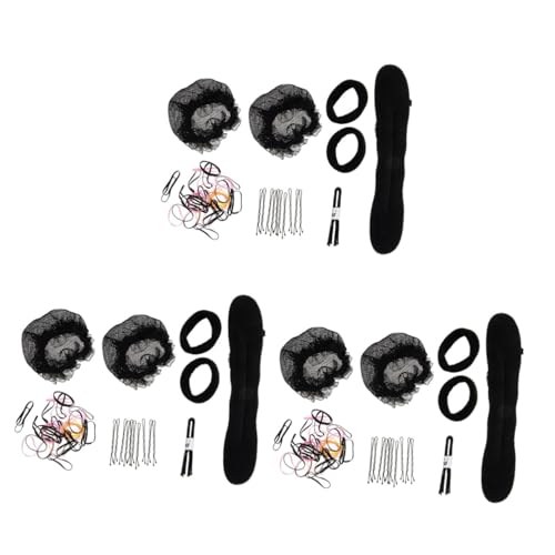 VICASKY 3 Sätze Unsichtbares Elastisches Haarnetz für Damen und Mädchen Feines Atmungsaktives Netzgewebe für Ballett Dutt und Frisurenstyling Langlebig und Formstabil Verschiedene von VICASKY