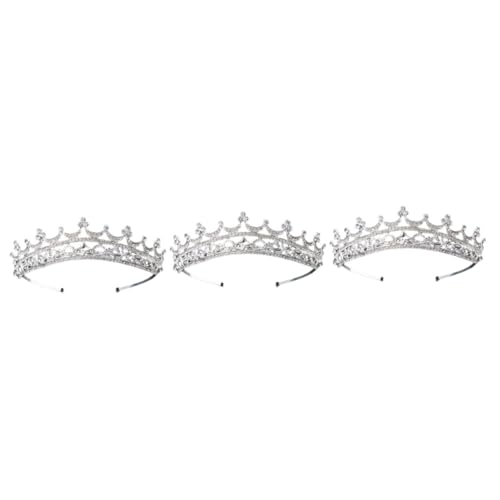 VICASKY 3 Stck. Brautkrone Haarschmuck Glänzend Retro Diadem Hochzeit Party Stirnband Damen Mädchen von VICASKY