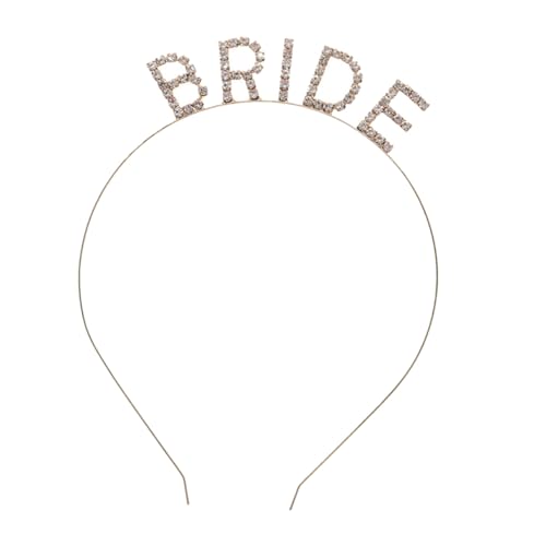 VICASKY 3 Stck. Bride Haarschmuck Hochzeit Haarreif mit Strass Buchstaben Braut Stirnband für Brautjungfern Party Accessoires Goldfarbener Schmuck für Verlobung Junggesellinnenabschied Pre VICASKY 3 Stck. Bride Haarschmuck Hochzeit Haarreif mit Strass Buchstaben Braut Stirnband für Brautjungfern Party Accessoires Goldfarbener Schmuck für Verlobung Junggesellinnenabschied Pre von VICASKY