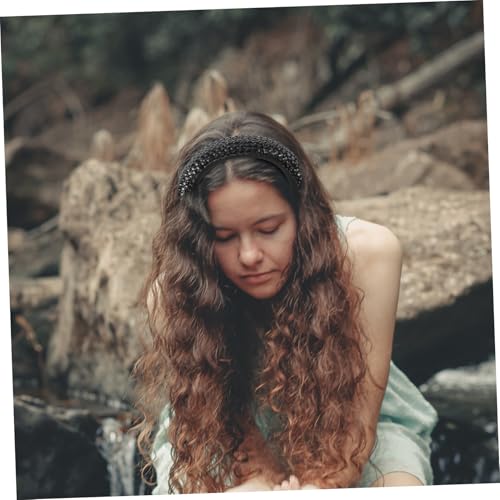 VICASKY 3 Stck. Damen Haarband mit Breiter Gepolsterter Milchseide und Funkelnden Rhinestones Breiter Brautschmuck für Hochzeit Langlebiges Rutschfestes Kopfband für Festliche Anlässe von VICASKY