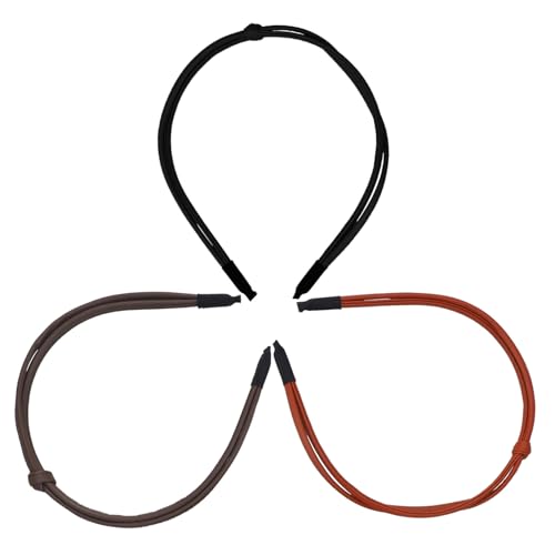 VICASKY 3 Stk. Stirnband Haarhaube aus Seide Workout-Stirnbänder dünne Stirnbänder für Frauen Haarnadel Bands Haarband haarschmuck frauen kopfschmuck Haarreiber Pu-Leder plus Legierung von VICASKY