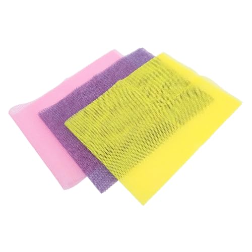 VICASKY 3 Stück Badetuch Zurück Peeling Handtücher Lymphatisch Schrubben Peeling-tool Für Den Rücken Peeling-lappen Körper Sauber Bereich Peelingzubehör Für Das Bad Nylon von VICASKY