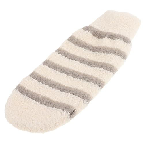 VICASKY 3 Stück Badetuch hautpflege hautreinigung Körperpeelinghandschuh Familien Badehandschuh reinigungshandschuh Waschhandschuh Badehandschuhe Duschhandschuhe Peeling Mitt Flachs Beige von VICASKY