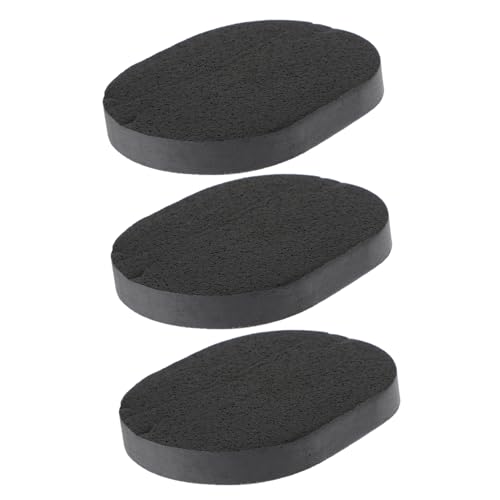 VICASKY 3 Stück Bambuskohle Gesichtsreinigungsschwämme Tiefenreinigung Wiederverwendbar für Männer und Make Up Entferner Hautpflegeschwämme von VICASKY