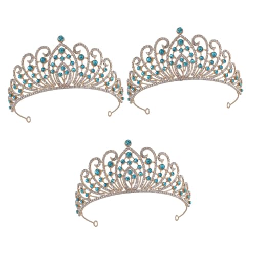 VICASKY 3 Stück Barockstil Brautkrone mit Funkelnden Strasssteinen Hochzeitsdiadem aus Legierung Festlicher Brautschmuck für Hochzeit Abendparty und Festliche Anlässe Farbe Gold VICASKY 3 Stück Barockstil Brautkrone mit Funkelnden Strasssteinen Hochzeitsdiadem aus Legierung Festlicher Brautschmuck für Hochzeit Abendparty und Festliche Anlässe Farbe Gold von VICASKY