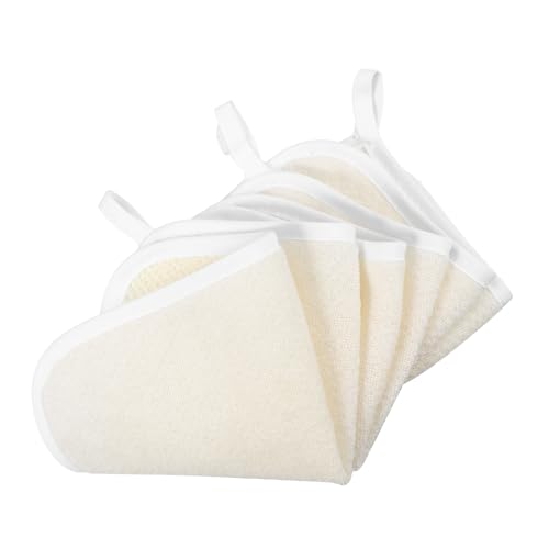 VICASKY 3 Stück Bubble Face -Waschkleid Gesichts- Mikrofaser schrubben Tücher Peeling sauber Reinigung Erwachsene Badetuch aus Nylon Beige von VICASKY