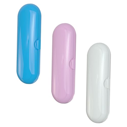 VICASKY 3 Stück Elektrische Zahnbürste Reiseetui Teiliges Tragbare wasserdichte Aufbewahrungsbox für Outdoor und Zuhause Praktischer Organizer zum Schutz und Transport von Zahnbürstenkopf von VICASKY