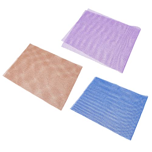 VICASKY 3 Stück Exfolierendes Badetuch Rückenschrubber für Körperreinigung Leichtes und Tragbares Badetuch mit Reichhaltigem für Zuhause und Reisen von VICASKY