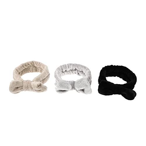 VICASKY 3 Stück Fleece Haarband Damen mit Elastischem Knoten Design Weiches Makeup Stirnband für Gesichtspflege Spa Kosmetik und Sport Verstellbar Langlebiges Haarschmuck Accessoire in VICASKY 3 Stück Fleece Haarband Damen mit Elastischem Knoten Design Weiches Makeup Stirnband für Gesichtspflege Spa Kosmetik und Sport Verstellbar Langlebiges Haarschmuck Accessoire in von VICASKY