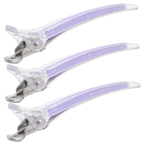 VICASKY 3stücke Haarspange Aus Acrylkunststoff Mit Entenschnabel Zum Abteilen Und Stylen Rutschfeste Friseurklammern Für Dickes Haar Diy-haarstyling-zubehör Für Frauen Und Mädchen von VICASKY