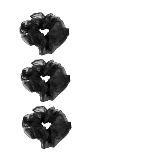 VICASKY 3 Stück Haargummis für Mädchen Elastische Haarringe aus Langlebigem Mesh Stylisches Haarzubehör in Verschiedenen Farben für und Alltagslooks von VICASKY