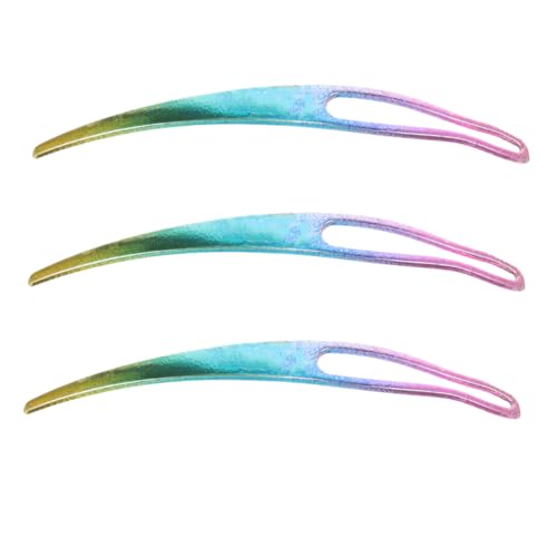 VICASKY 3 Stück Haarstricktaschennadel Werkzeug Haarschmuck Für Dreadlocks Häkelnadel Für Dreadlocks Häkelhaarnadel Dreadlocks Zubehör Dreadlock-tool Dreadlock -zubehör Rostfreier Stahl von VICASKY