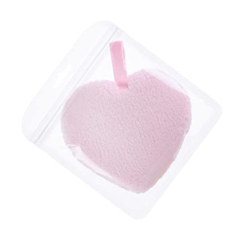 VICASKY 3 Stück Herzförmige Waschbare Makeup Entferner Pads Weiche Reinigungspads für Gesicht Wiederverwendbare Kosmetik Wattepads Sanfte Abschminkpads für Damen von VICASKY