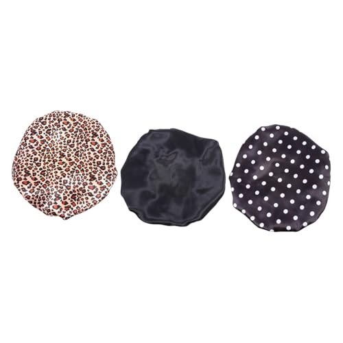 VICASKY 3 Stück Kinder Duschhaube Atmungsaktive Satin Schlafmütze Dehnbar Komfortabel für Mädchen Jungen Haarpflegekappen für Bad Nacht VICASKY 3 Stück Kinder Duschhaube Atmungsaktive Satin Schlafmütze Dehnbar Komfortabel für Mädchen Jungen Haarpflegekappen für Bad Nacht von VICASKY