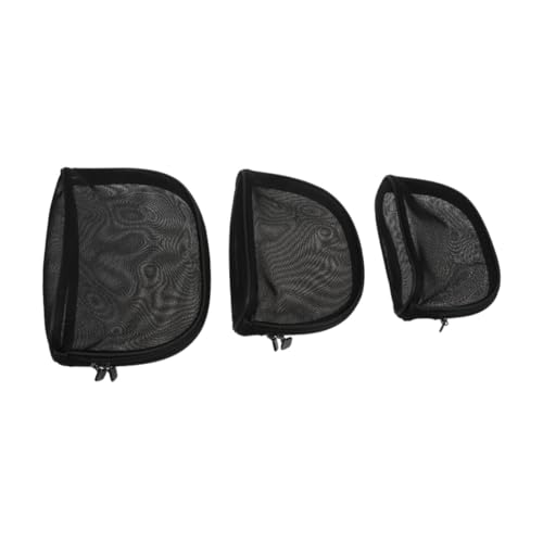 VICASKY 3 Stück Kosmetiktasche Damen Teiliges aus Langlebigem Netzmaterial Transparente Schminktaschen in Verschiedenen Praktische Reise Organizer für Make Up und Kosmetik Leicht und von VICASKY