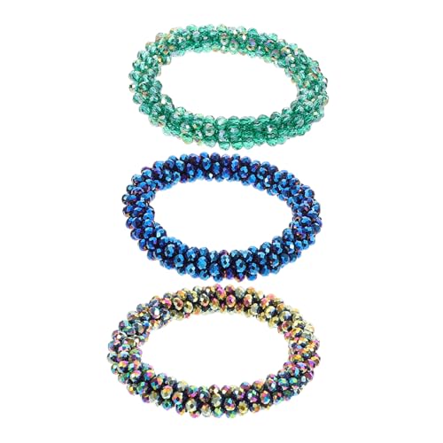 VICASKY 3 Stück Kristallhaarring Kristall-strass-haargummis Haargummis Mit Strasssteinen Armband Mit Haargummihalter Pferdeschwanzhalter Für Mädchen Haarbänder Aus Kristall Haarzubehör VICASKY 3 Stück Kristallhaarring Kristall-strass-haargummis Haargummis Mit Strasssteinen Armband Mit Haargummihalter Pferdeschwanzhalter Für Mädchen Haarbänder Aus Kristall Haarzubehör von VICASKY