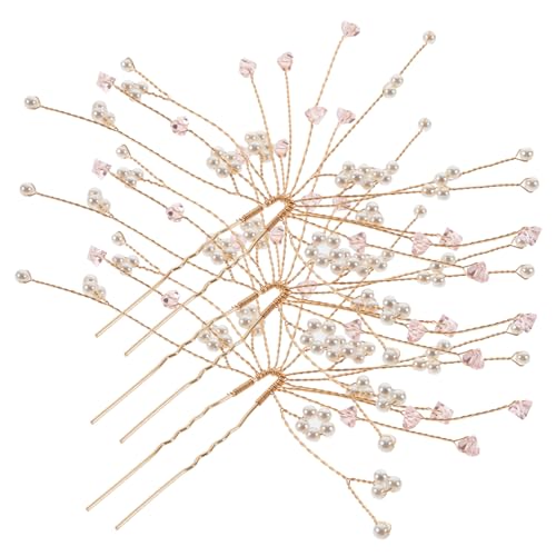 VICASKY 3 Stück Kristallperlen Haarnadeln Mit Strasssteinen Für Bräute Frauen Dusche Hochzeit Haarschmuck Kopfschmuck Haarspangen Bobby Für Frauen Haarspange Brautschmuck von VICASKY