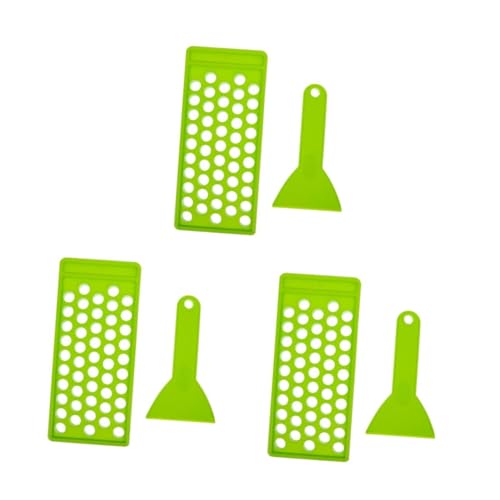 VICASKY 3 Stück Lip Balm Crafting Fülltablett für Lippenbalsambehälter mit Spatel DIY Lippenpflege Kosmetik Mischen Tray für Lippenbalsam Lippenstift Cremes und Mehr von VICASKY