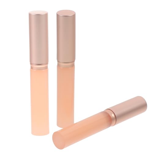 VICASKY 3 Stück Lippenpinsel aus Silikon Mehrzweck Lippenapplikator Lippen-Make-up-Pinsel Borsten Zauberstab werkzeug Silikonbürste Lidschatten- Kieselgel Rosa von VICASKY