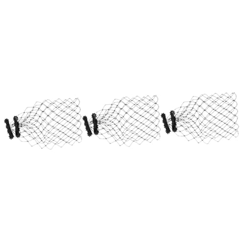 VICASKY 3 Stück Mesh Spitzen Haarband mit Funkelnden Strasssteinen Zarter Brautschleier für Hochzeiten und Teepartys Modischer Damen Fascinator für Festliche Anlässe und Besondere Events von VICASKY