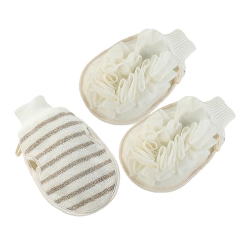 VICASKY 3 Stück Peeling Handschuhe Duschhandschuhe für Körperpeeling Weiches Material Effektive für Männer und für Dusche von VICASKY