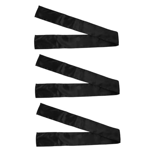 VICASKY 3 Stück Perücken Haarband Haarschal Perücke Haarband Perückengriffband Haarwickel Kopftuch Für Frauen Seidenimitat Aus Satin Black von VICASKY
