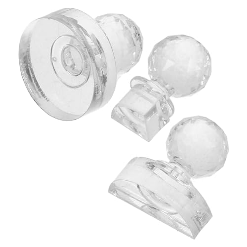 VICASKY 3 Stück Pulver -presswerkzeug Erröten Lidschatten-presswerkzeug Stempel Schablone Für Wange Rouge Hautpflege Empfindlich Fit Reparatur Gesicht Transparent Acryl von VICASKY